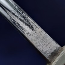 British WW1 1897 Pattern Infantry Officers Sword of Captain Bertram de Weltden Weldon MC, MID 20
